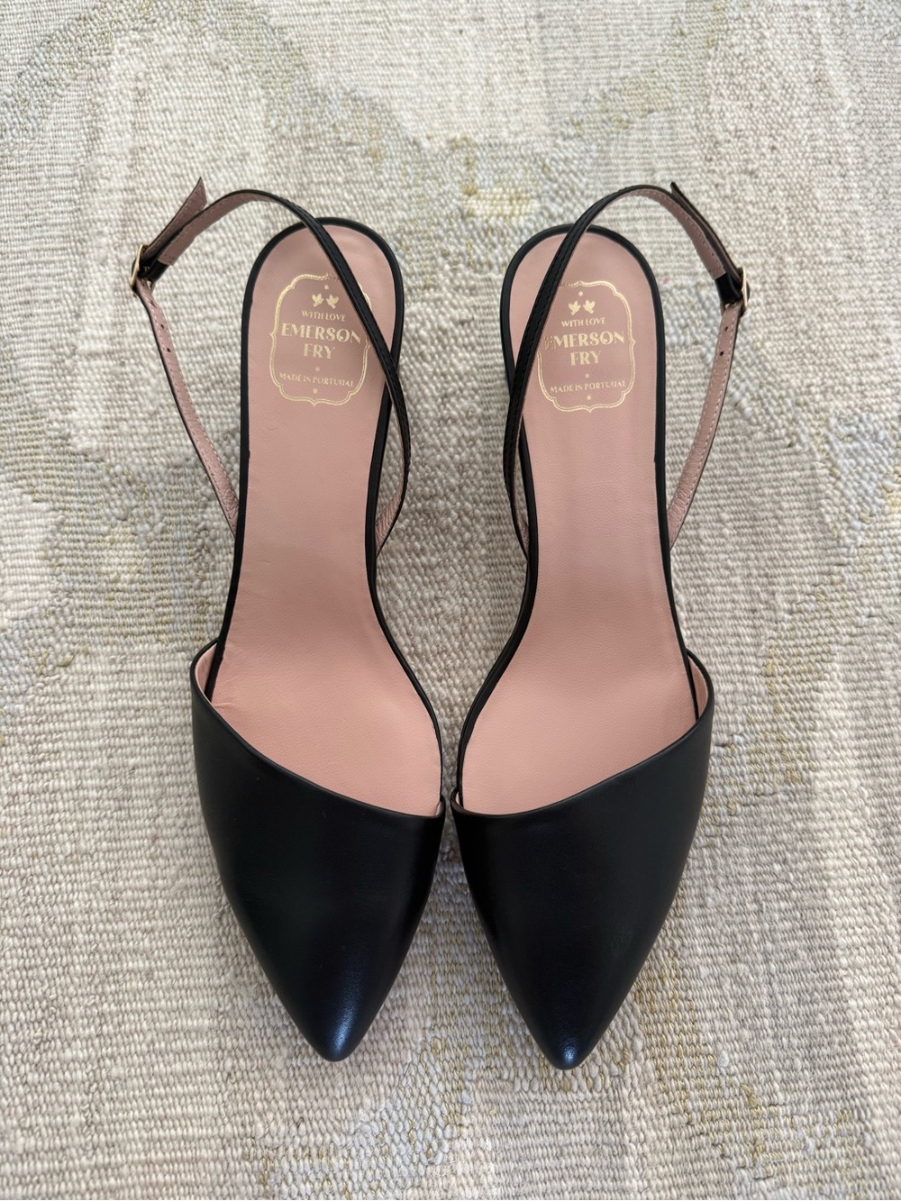 NWOB Emerson Fry Franky Ankled Black Slingback Heels size 40 (10)